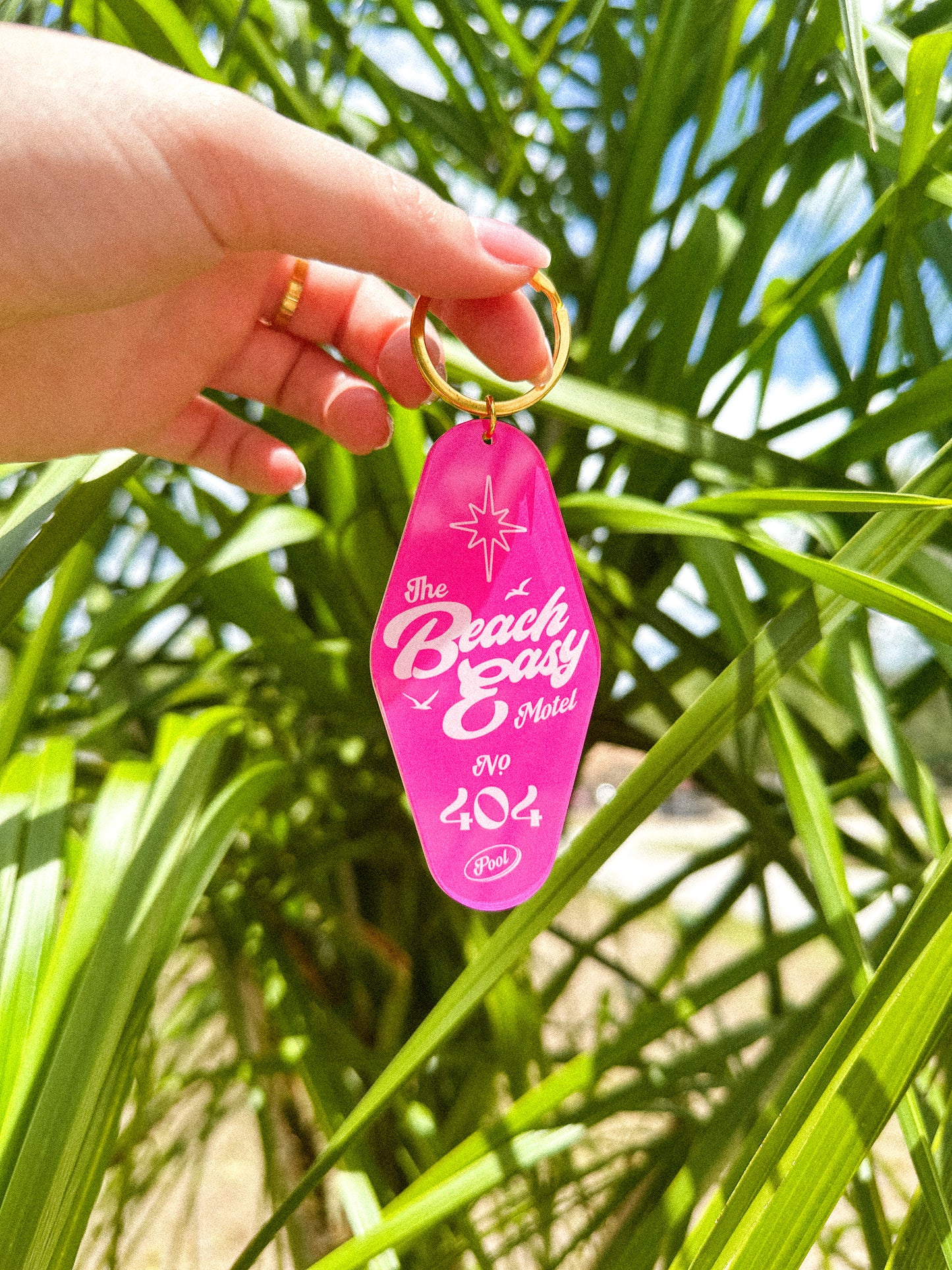 Beach Easy Motel Key Tag